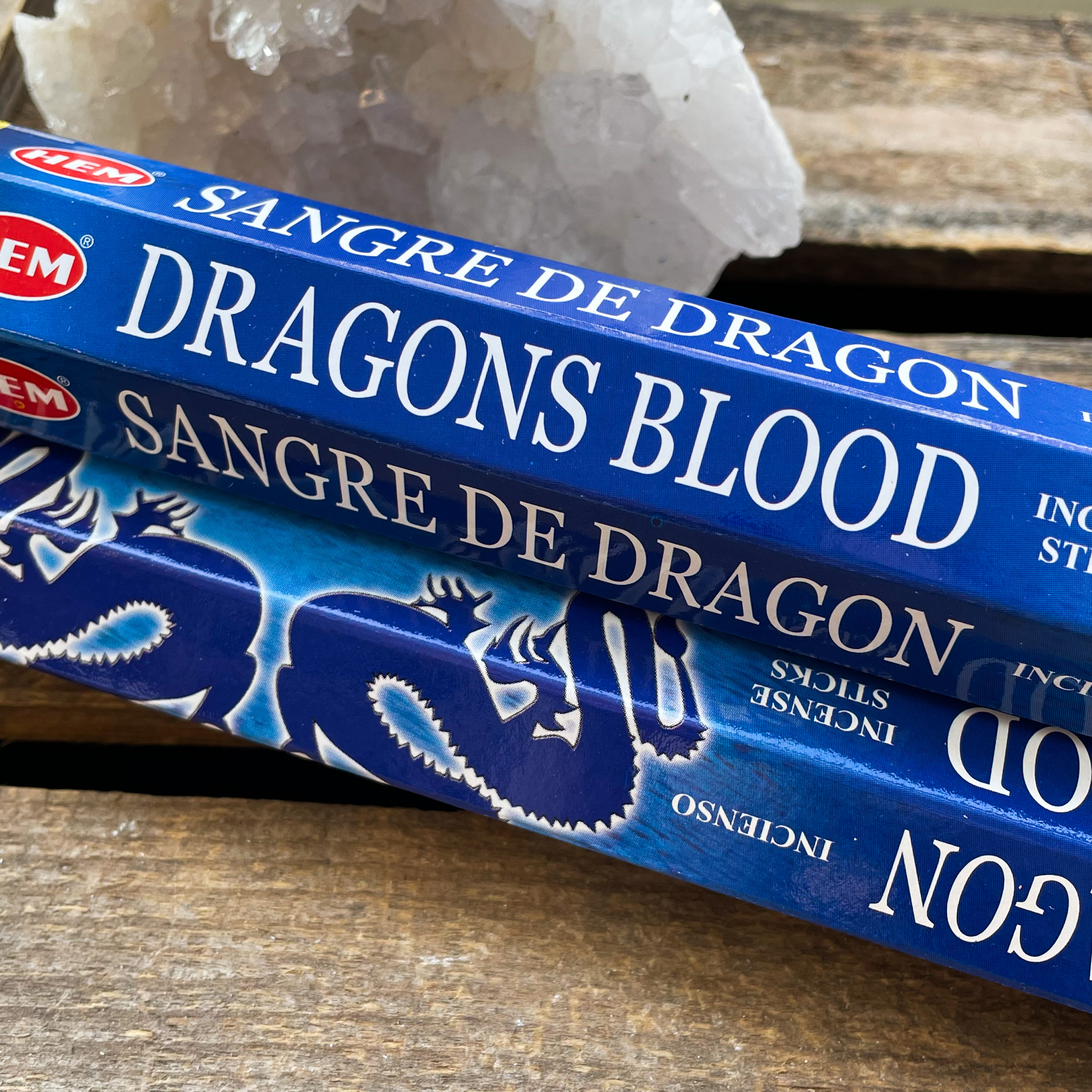 HEM Dragons Blood blå røkelsespinner