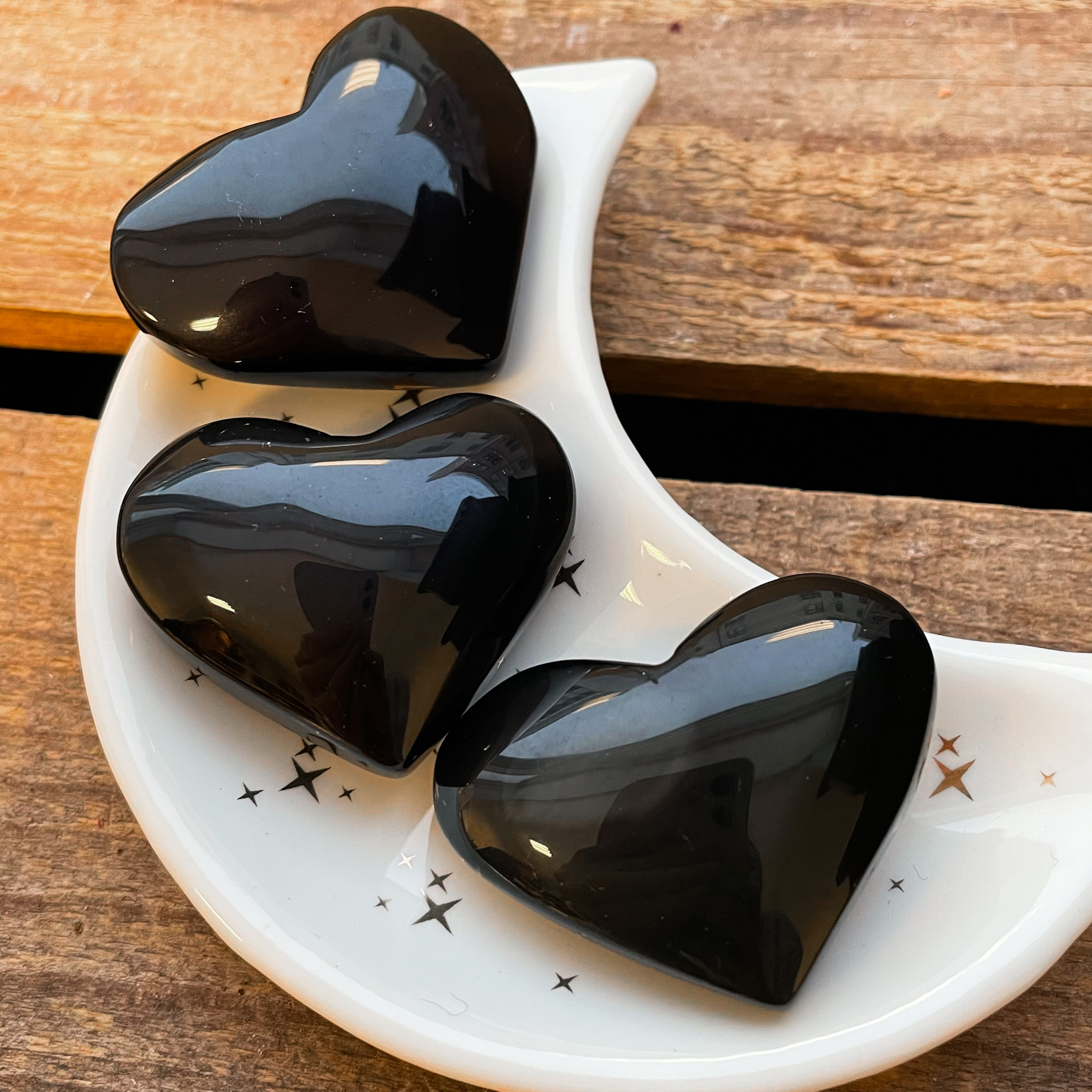Hjerte obsidian regnbue