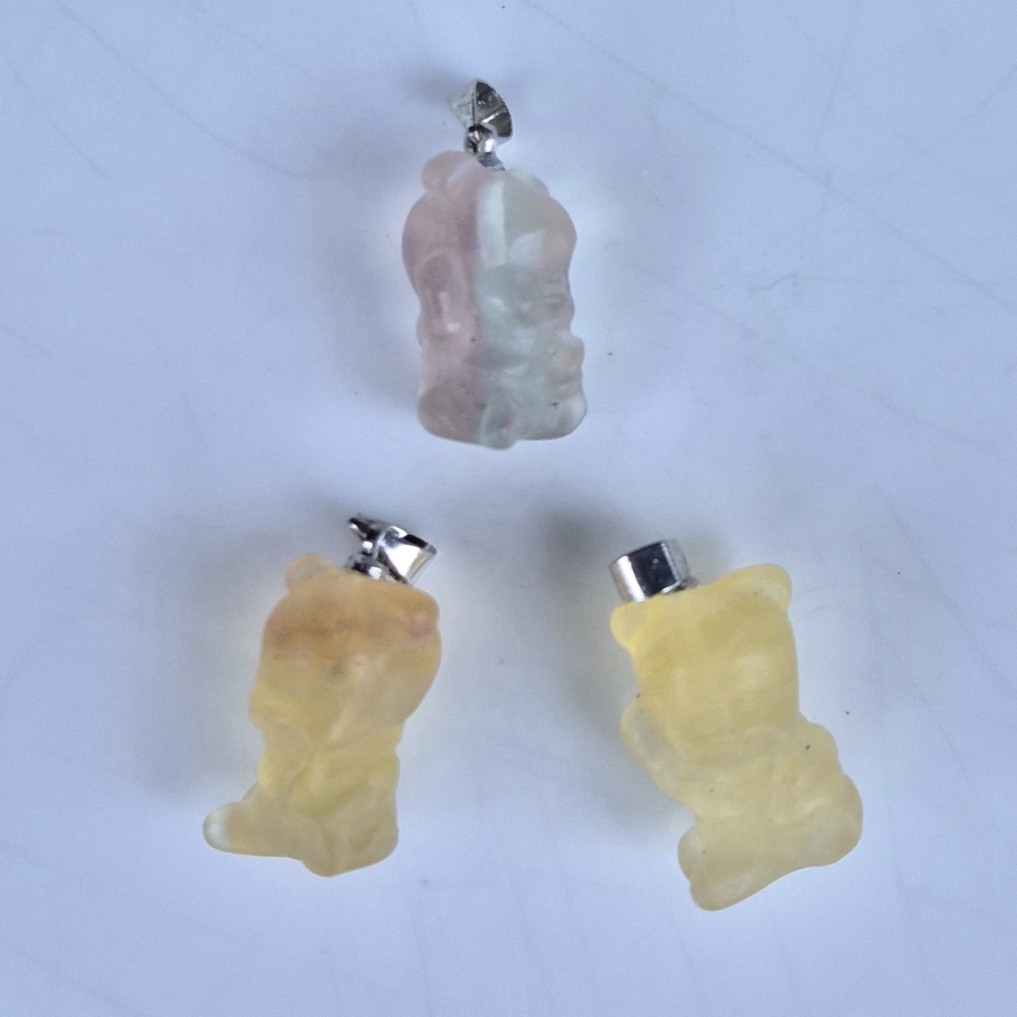 Anheng bamse fluoritt regnbue nr 39
