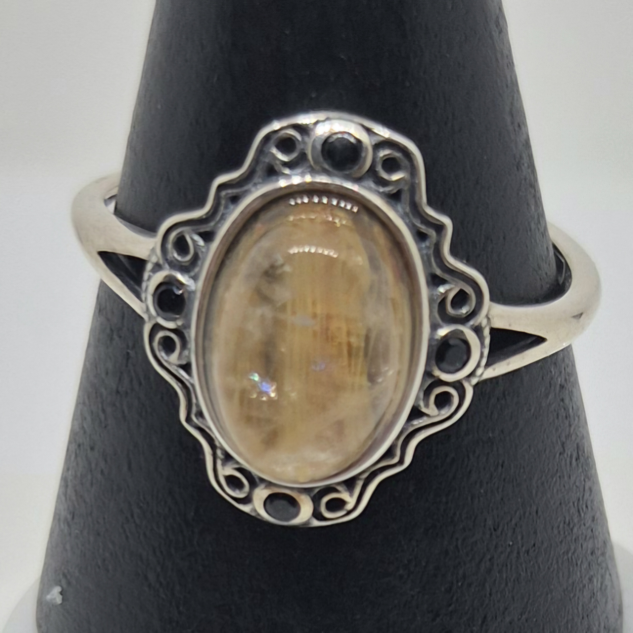 Ring rutilkvarts 925 sølv 1.5.5
