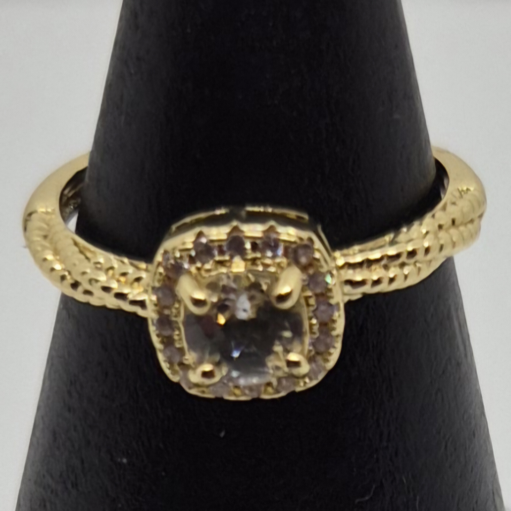 Ring bergkrystall gull 1.3.6