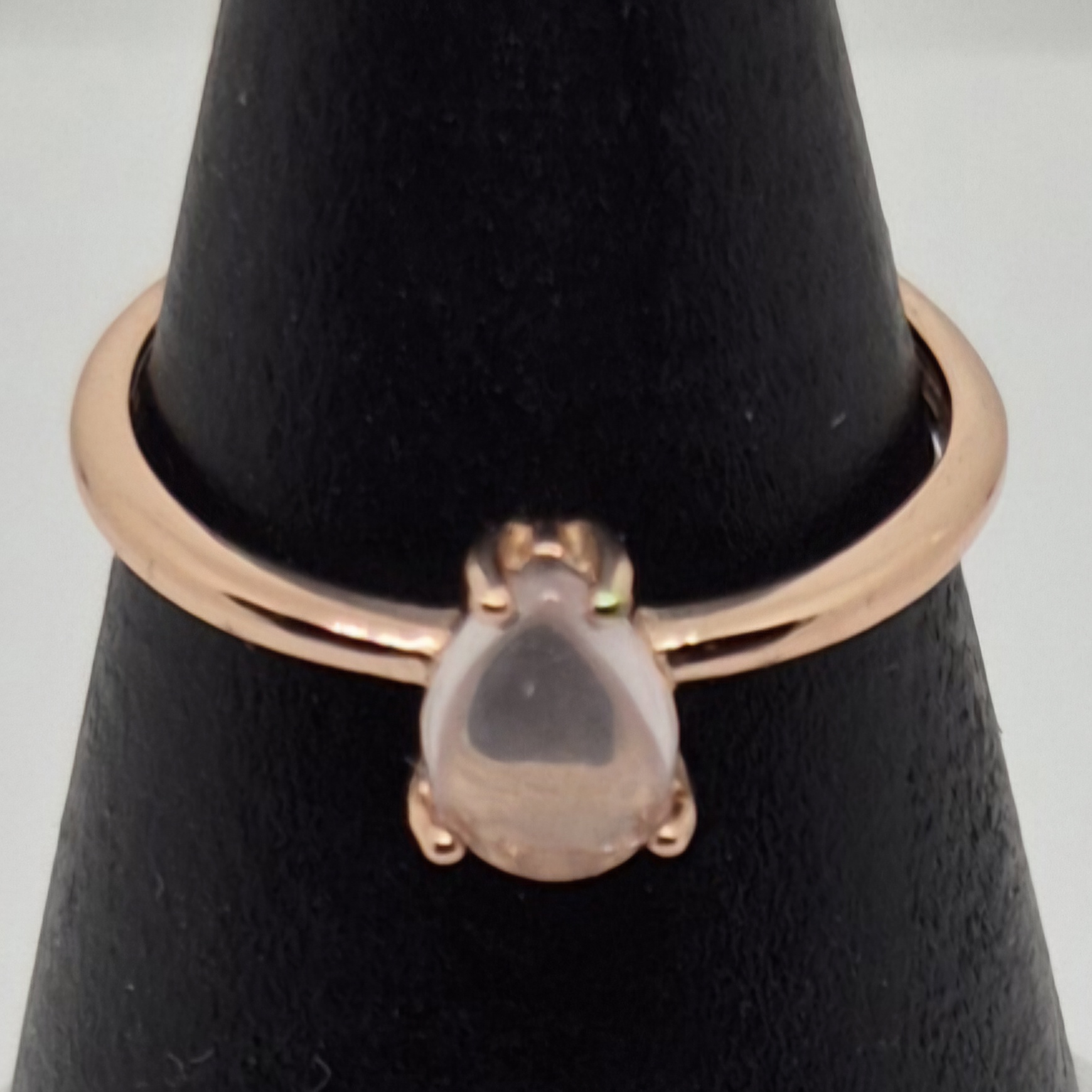 Ring bergkrystall 925 sølv rosegull 2.3.5