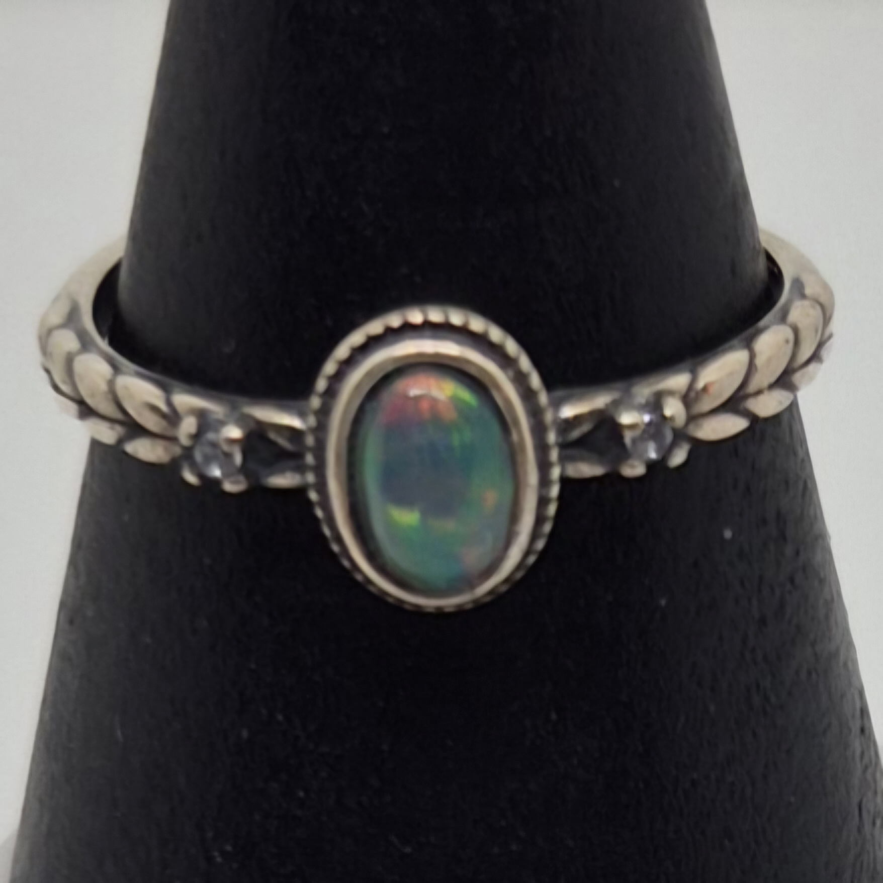 Ring opal 925 sølv 1.5.6
