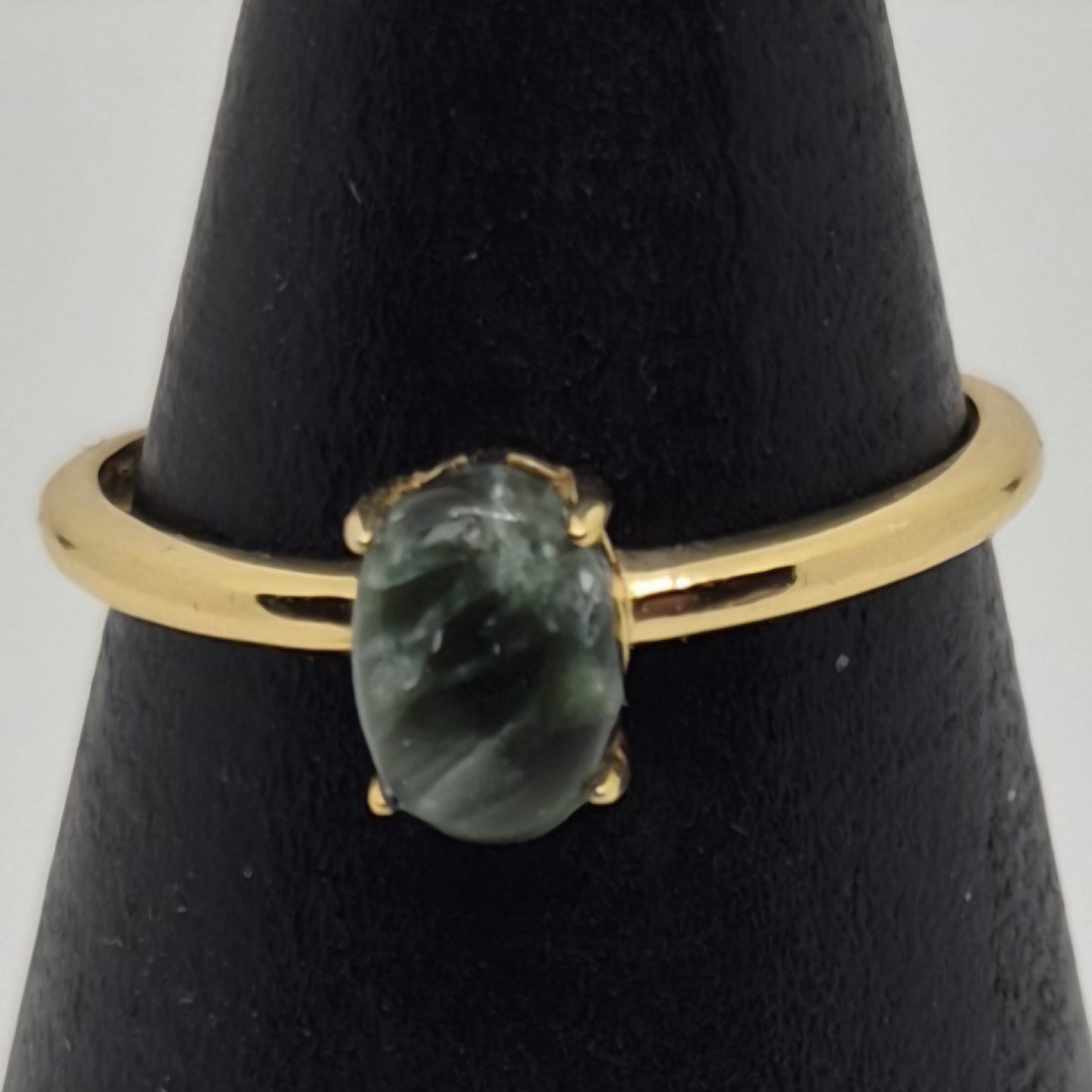 Ring serafinitt 925 sølv, gullduble 1.9.3