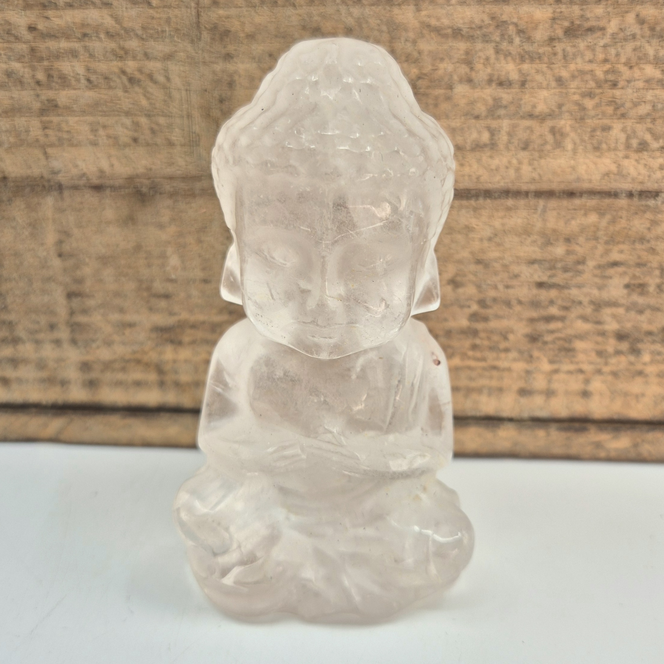Buddha bergkrystall stor