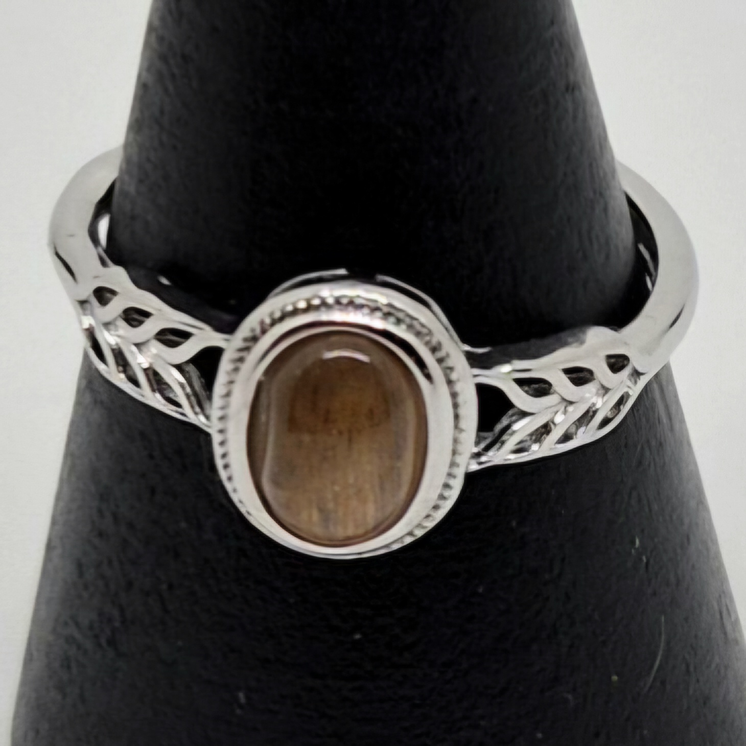 Ring rutilkvarts gylden nr 5