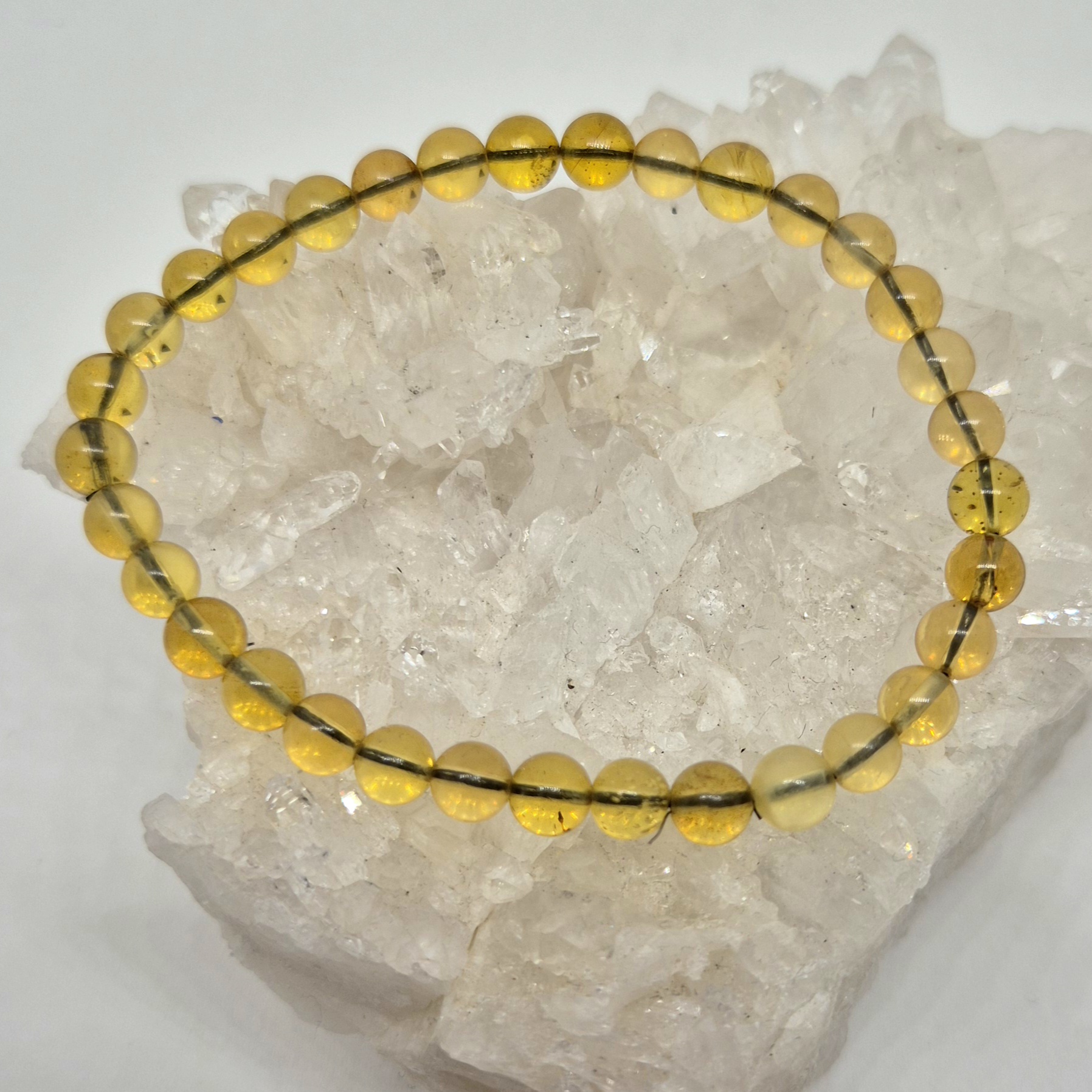 Armbånd rav lys gul