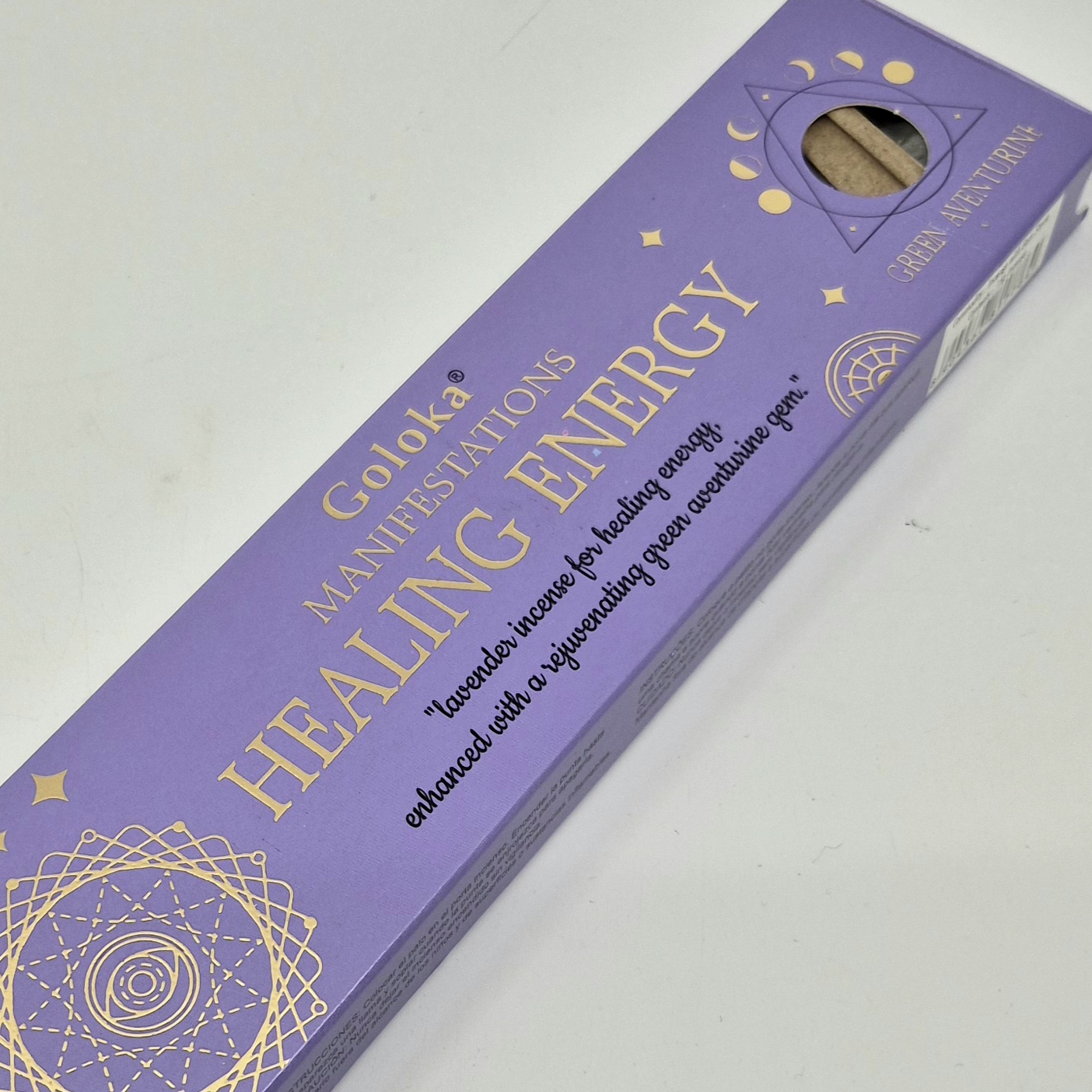 Goloka Healing Energy røkelsespinner med krystall