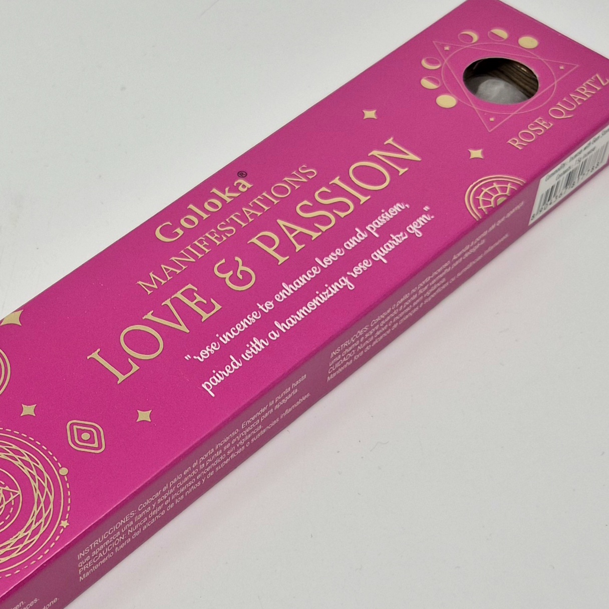Goloka Love & Passion røkelsespinner med krystall