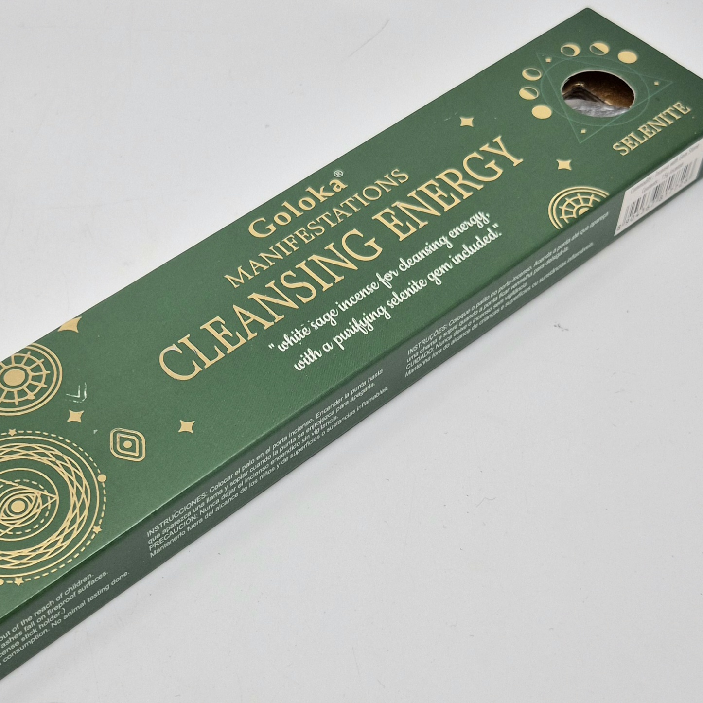Goloka Cleansing Energy røkelsespinner med krystall
