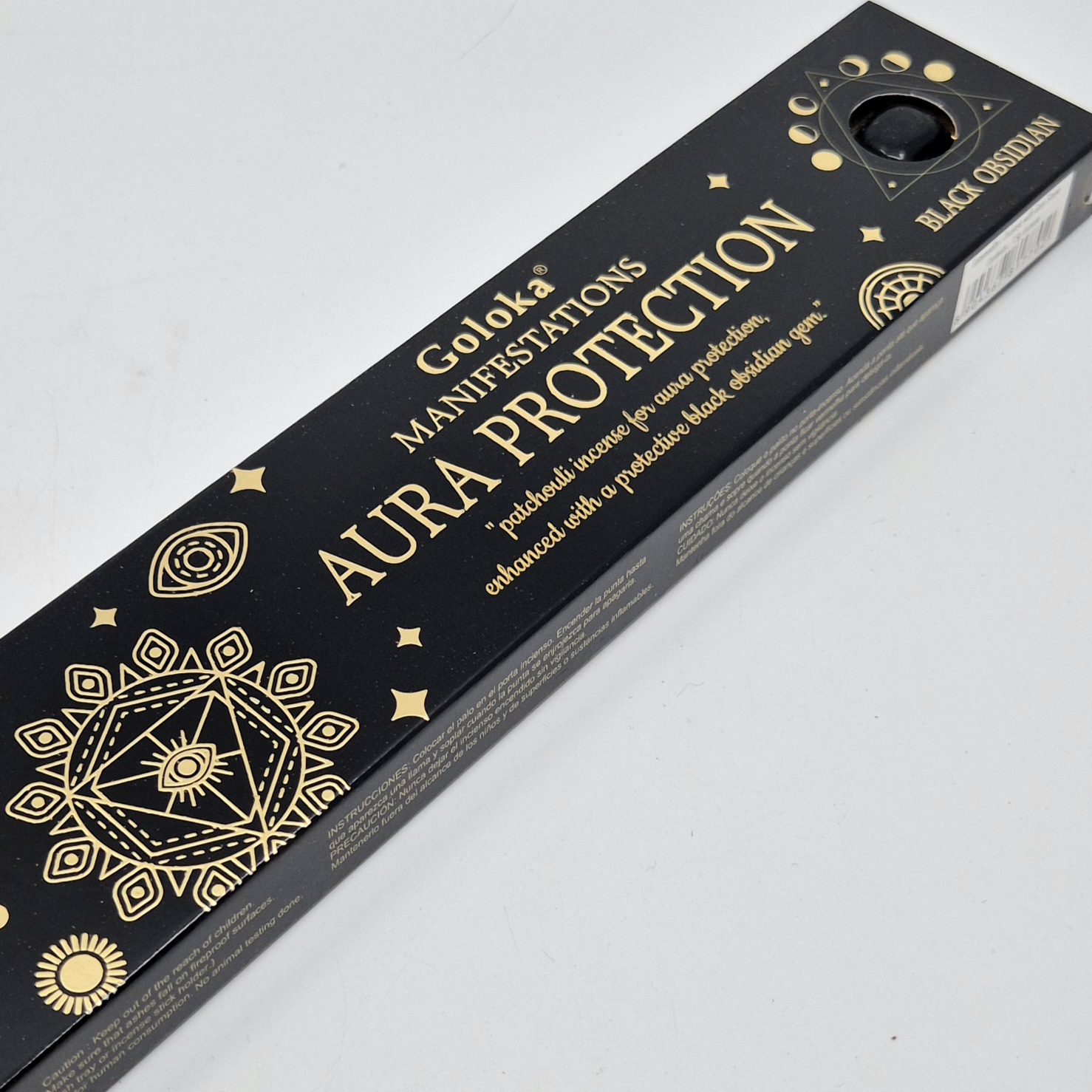 Goloka Aura Protection røkelsespinner med krystall
