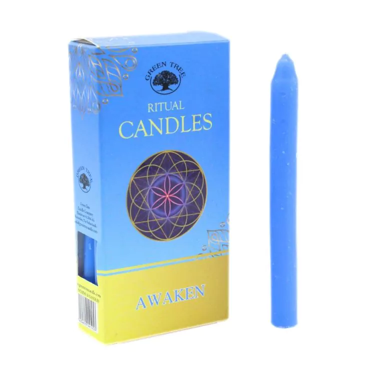 Green Tree ritual candles Awaken