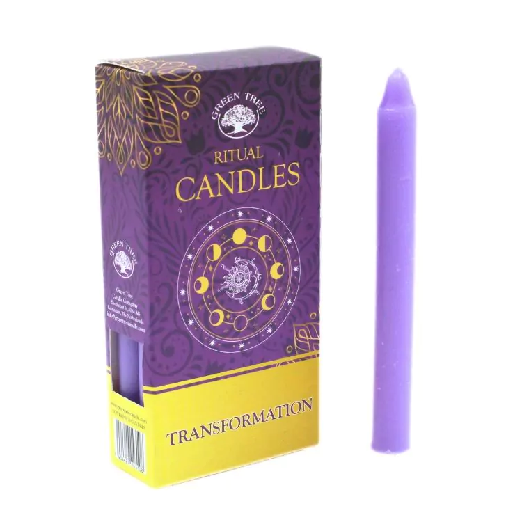 Green Tree ritual candles Transformation