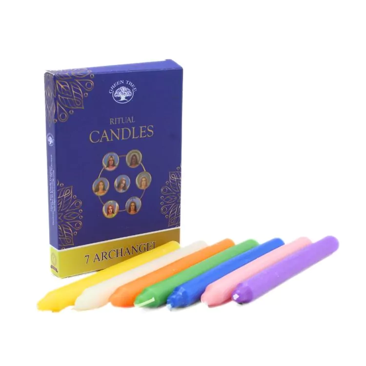 Green Tree ritual candles 7 Archangel