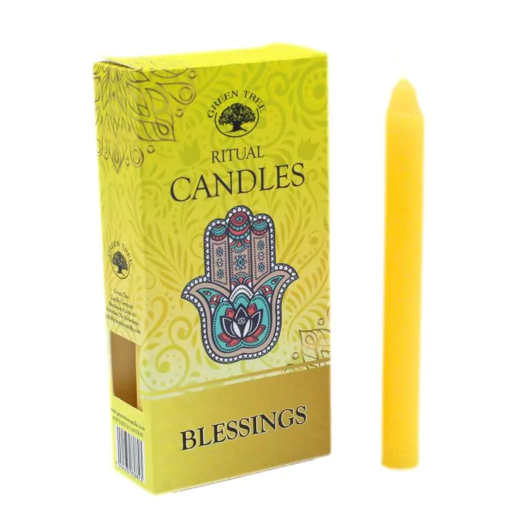 Green Tree ritual candles Blessing