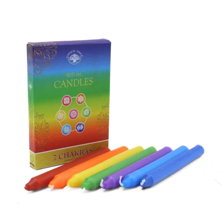Green Tree ritual candles 7 Chakras