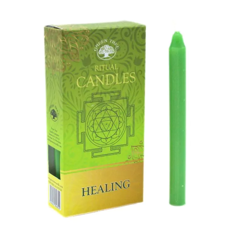 Green Tree ritual candles Healing
