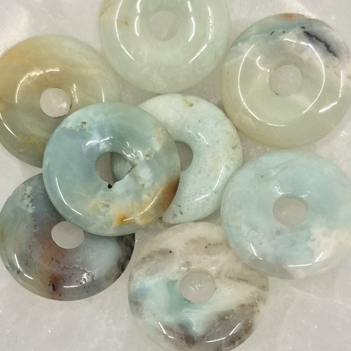 Perle donut karibisk kalsitt