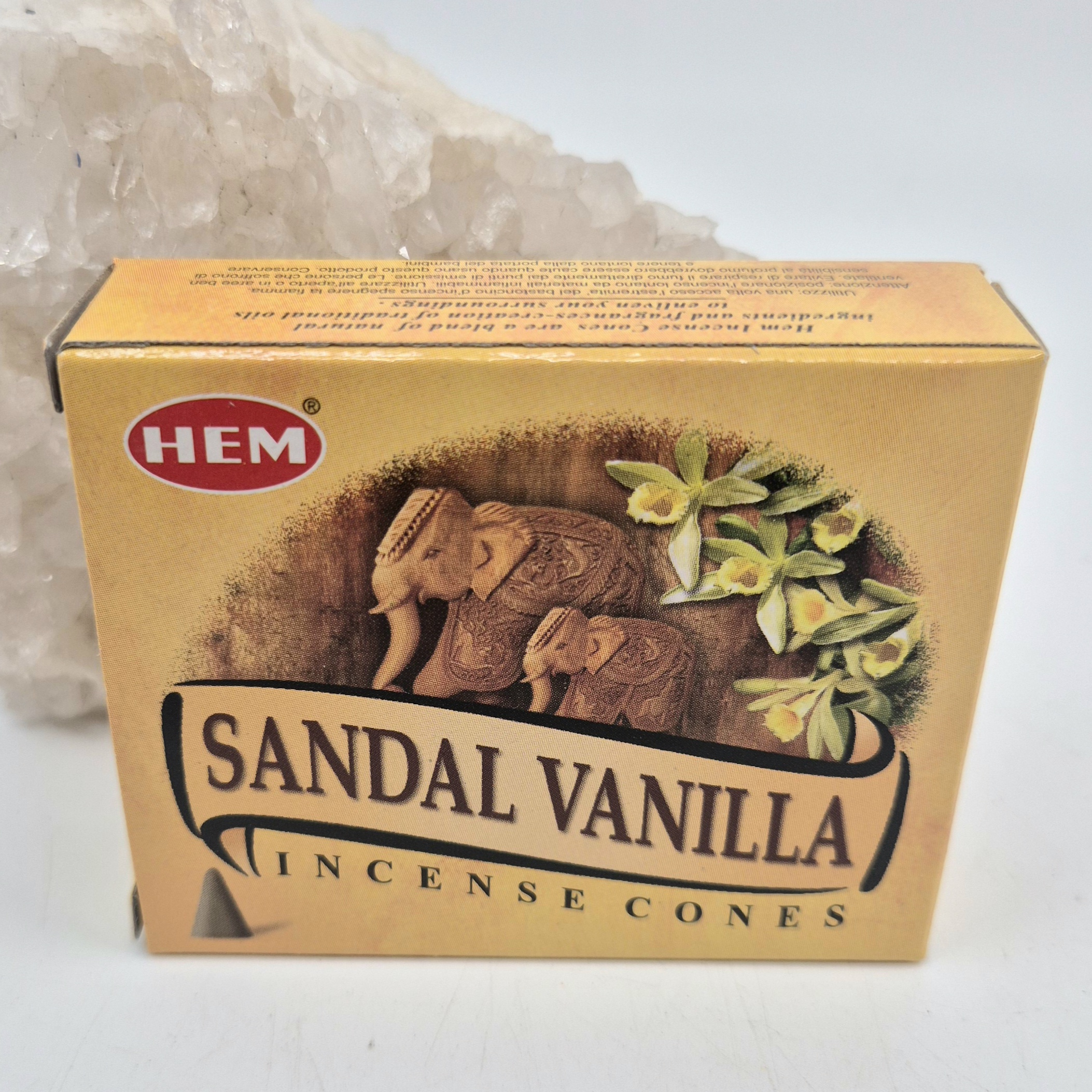 Hem Sandal vanilla røkelsescones